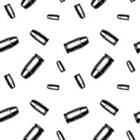 Black and white bullets pattern. Seamless background texture. vector