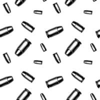 Black and white bullets pattern. Seamless background texture. vector