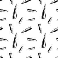 Black and white bullets pattern. Seamless background texture. vector