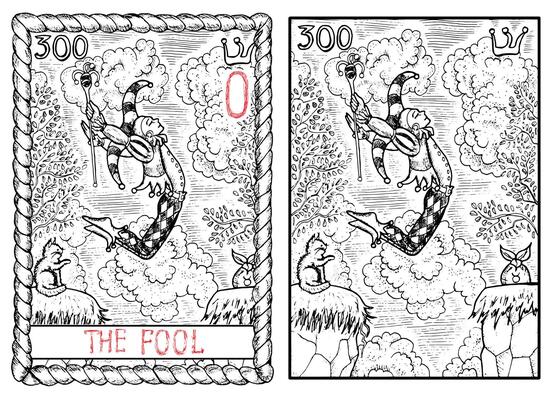 The Tarot card, hand drawn engraved illustration, mystic and esoteric concept