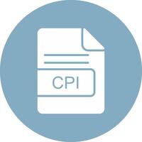 CPI File Format Glyph Multi Circle Icon vector