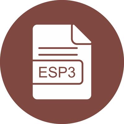 ESP3 File Format Glyph Multi Circle Icon
