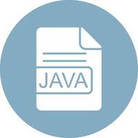 JAVA File Format Glyph Multi Circle Icon vector