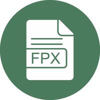FPX File Format Glyph Multi Circle Icon vector