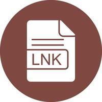 LNK File Format Glyph Multi Circle Icon vector