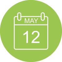 May Line Multi Circle Icon vector