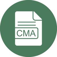 CMA File Format Glyph Multi Circle Icon vector