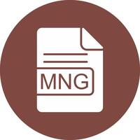 MNG File Format Glyph Multi Circle Icon vector