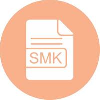smk archivo formato glifo multi circulo icono vector