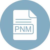 PNM File Format Glyph Multi Circle Icon vector