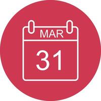 March Line Multi Circle Icon vector