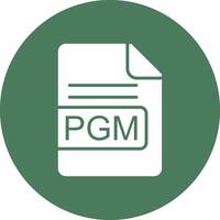 PGM File Format Glyph Multi Circle Icon vector