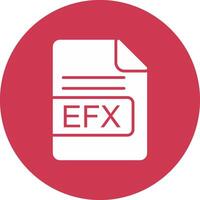 EFX File Format Glyph Multi Circle Icon vector
