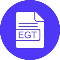 EGT File Format Glyph Multi Circle Icon vector