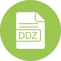 ddz archivo formato glifo multi circulo icono vector