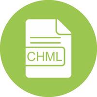 CHML File Format Glyph Multi Circle Icon vector