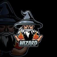 esports logo cool and unique animal wizard vector