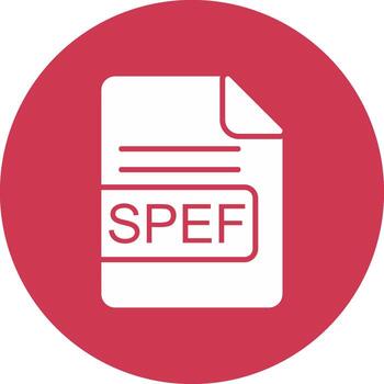 SPEF File Format Glyph Multi Circle Icon vector