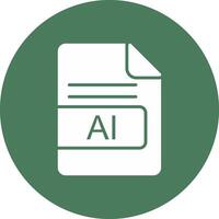 ai archivo formato glifo multi circulo icono vector