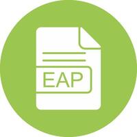 EAP File Format Glyph Multi Circle Icon vector