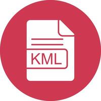 kml archivo formato glifo multi circulo icono vector