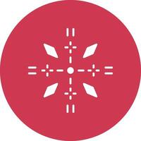 Firework Glyph Multi Circle Icon vector