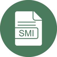 SMI File Format Glyph Multi Circle Icon vector