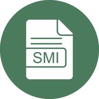 SMI File Format Glyph Multi Circle Icon vector