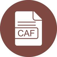 CAF File Format Glyph Multi Circle Icon vector