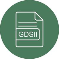 GDSII File Format Line Multi Circle Icon vector