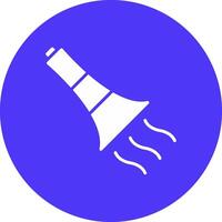 Trumpet Glyph Multi Circle Icon vector