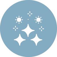 Sparkle Glyph Multi Circle Icon vector