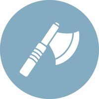 Axe Glyph Multi Circle Icon vector