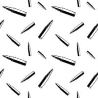 Black and white bullets pattern. Seamless background texture. vector