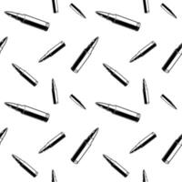 Black and white bullets pattern. Seamless background texture. vector