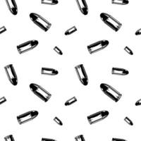 Black and white bullets pattern. Seamless background texture. vector