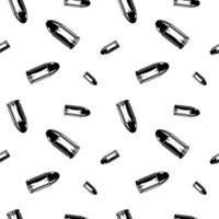 Black and white bullets pattern. Seamless background texture. vector