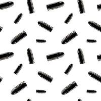 Metallic chrome bullets pattern. Repeated seamless background texture. vector