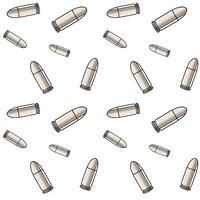 Metallic bullets illustration. Seamless pattern background for shooting or army concept. vector