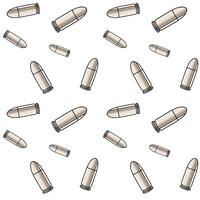 Metallic bullets illustration. Seamless pattern background for shooting or army concept. vector