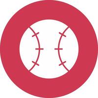 béisbol glifo multi circulo icono vector