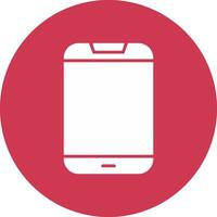 Mobile Phone Glyph Multi Circle Icon vector