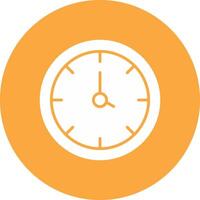 Clock Glyph Multi Circle Icon vector