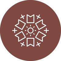 Firework Line Multi Circle Icon vector