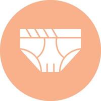 Underwear Glyph Multi Circle Icon vector