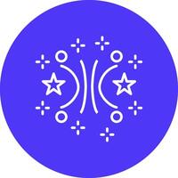Firework Line Multi Circle Icon vector