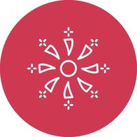 Firework Line Multi Circle Icon vector