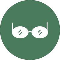 Sunglasses Glyph Multi Circle Icon vector