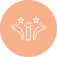 Firework Line Multi Circle Icon vector