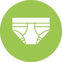 Underwear Glyph Multi Circle Icon vector